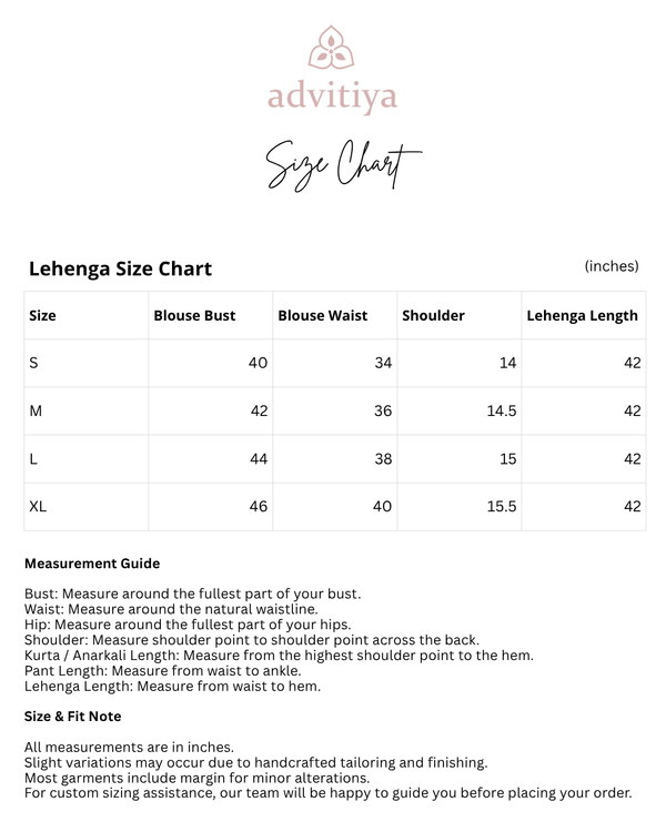 Kaner Size Chart